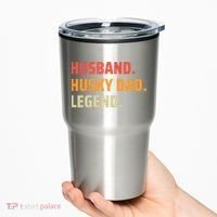 Men Husband Husky Dad Legend Siberian Huskies Dog Dad Father Tumbler thumb 0