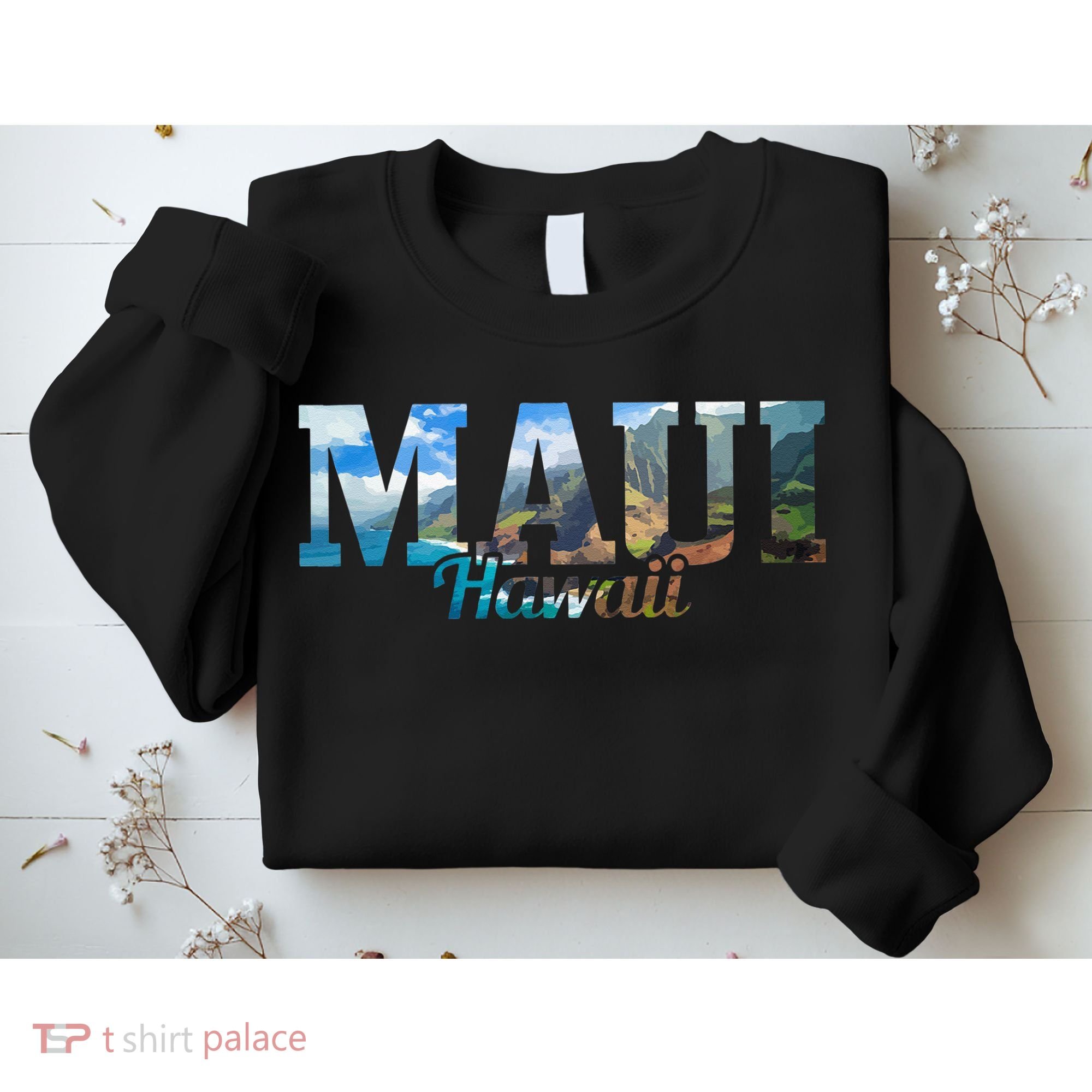 Maui Hawaii Hawaiian Islands Surf Surfing Surfer Gift Sweatshirt