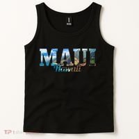 Maui Hawaii Hawaiian Islands Surf Surfing Surfer Gift Tank Top thumb 2