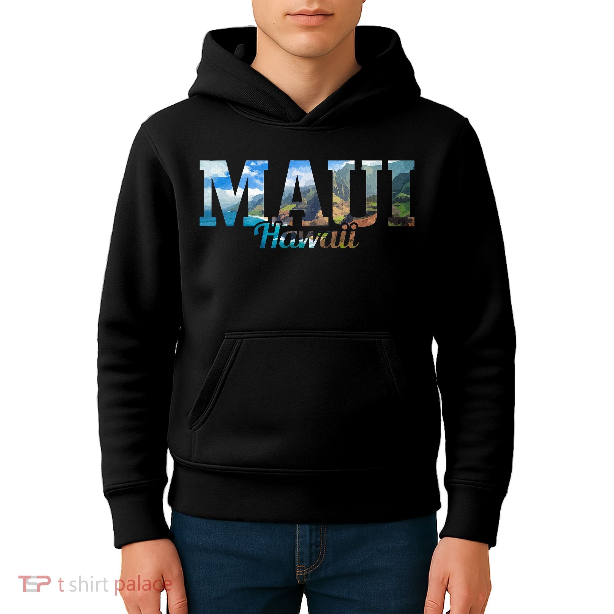 Maui Hawaii Hawaiian Islands Surf Surfing Surfer Gift Kids Hoodie