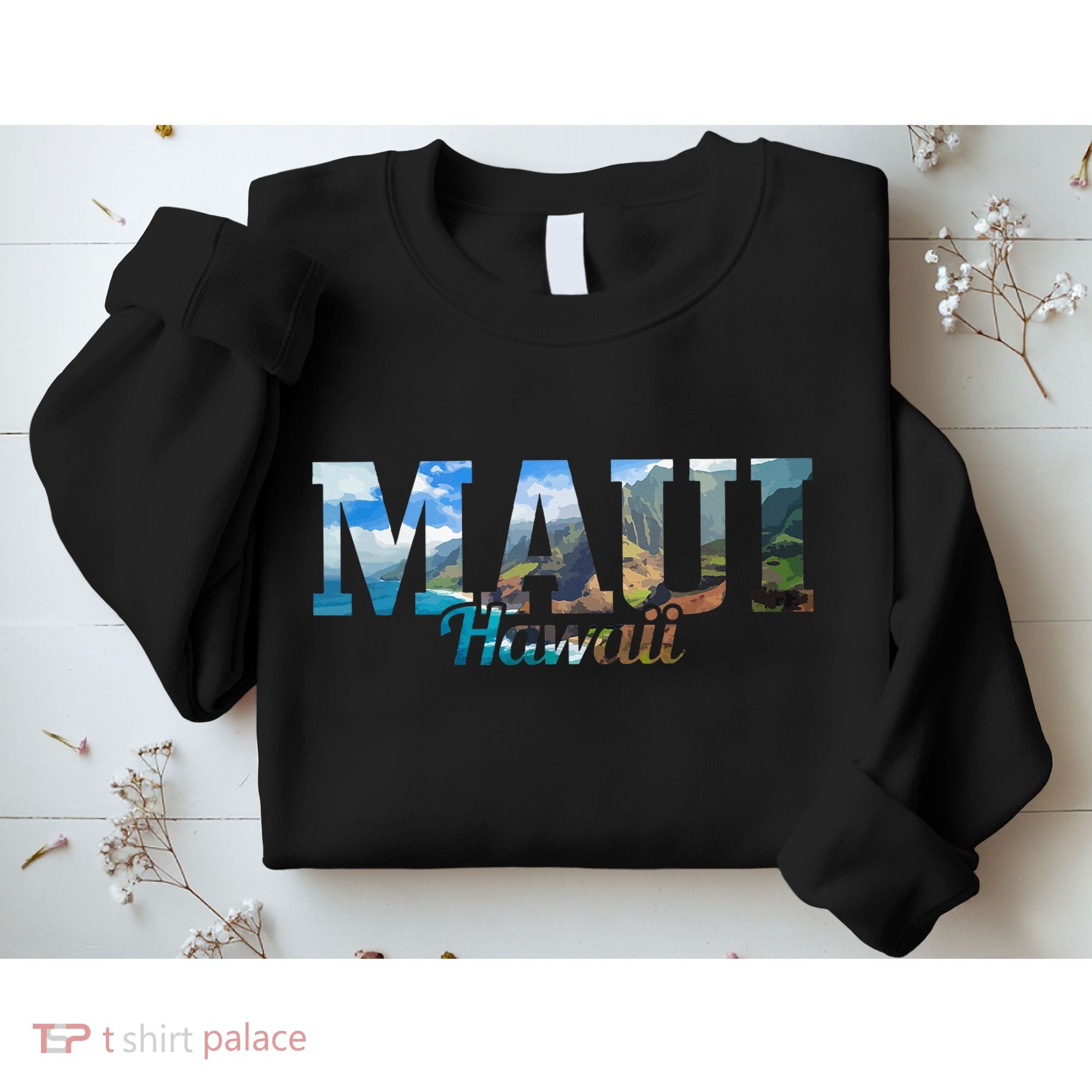 Maui Hawaii Hawaiian Islands Surf Surfing Surfer Gift Sweatshirt