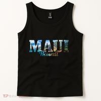 Maui Hawaii Hawaiian Islands Surf Surfing Surfer Gift Tank Top thumb 2