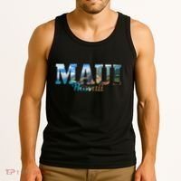 Maui Hawaii Hawaiian Islands Surf Surfing Surfer Gift Tank Top thumb 3