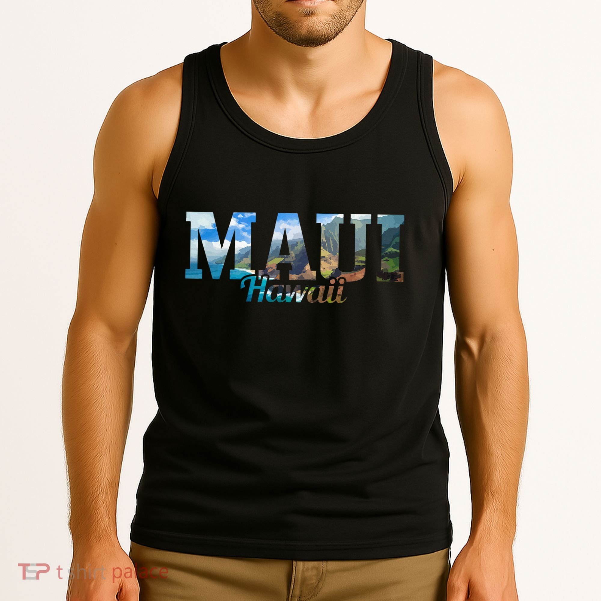 Maui Hawaii Hawaiian Islands Surf Surfing Surfer Gift Tank Top