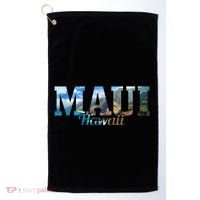 Maui Hawaii Hawaiian Islands Surf Surfing Surfer Gift Golf Towel thumb 0
