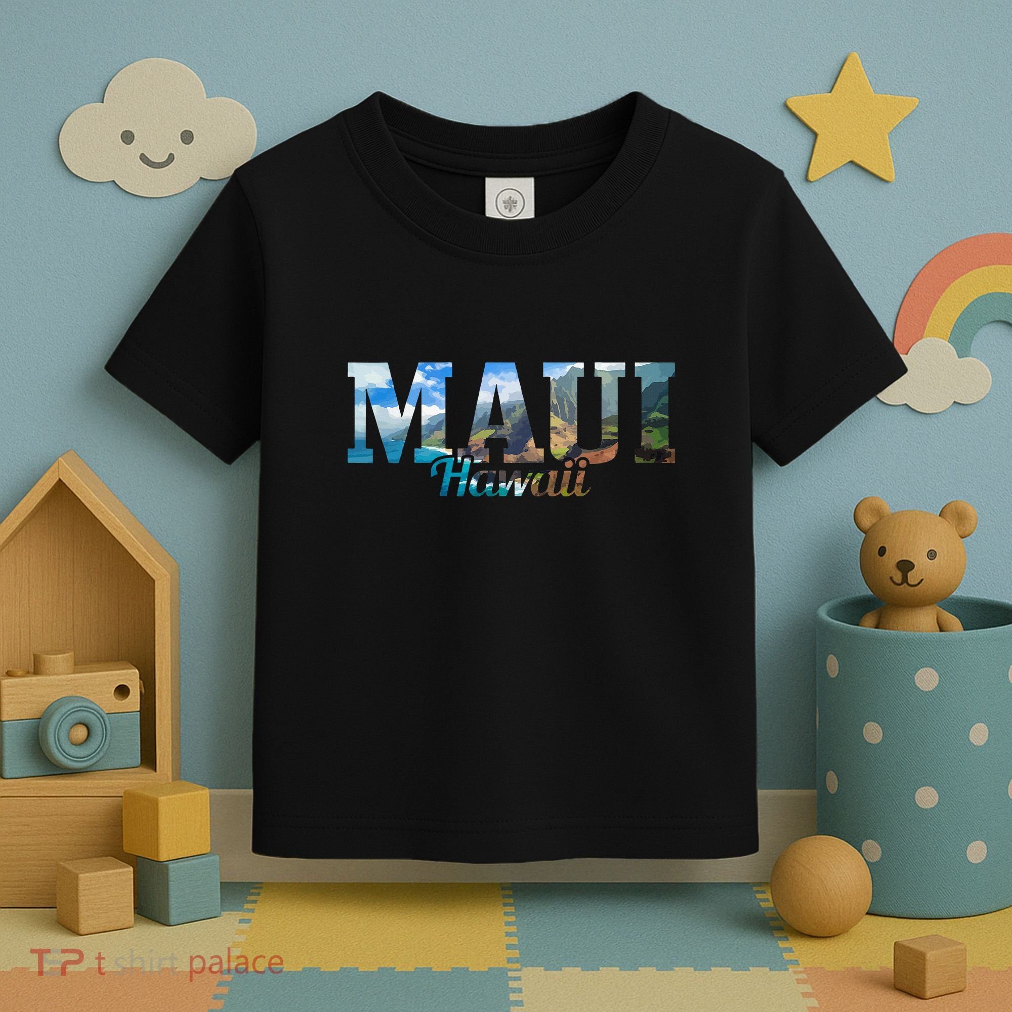 Maui Hawaii Hawaiian Islands Surf Surfing Surfer Gift Toddler T-Shirt