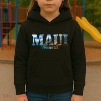 Maui Hawaii Hawaiian Islands Surf Surfing Surfer Gift Kids Hoodie thumb 3