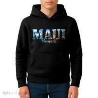 Maui Hawaii Hawaiian Islands Surf Surfing Surfer Gift Kids Hoodie thumb 4