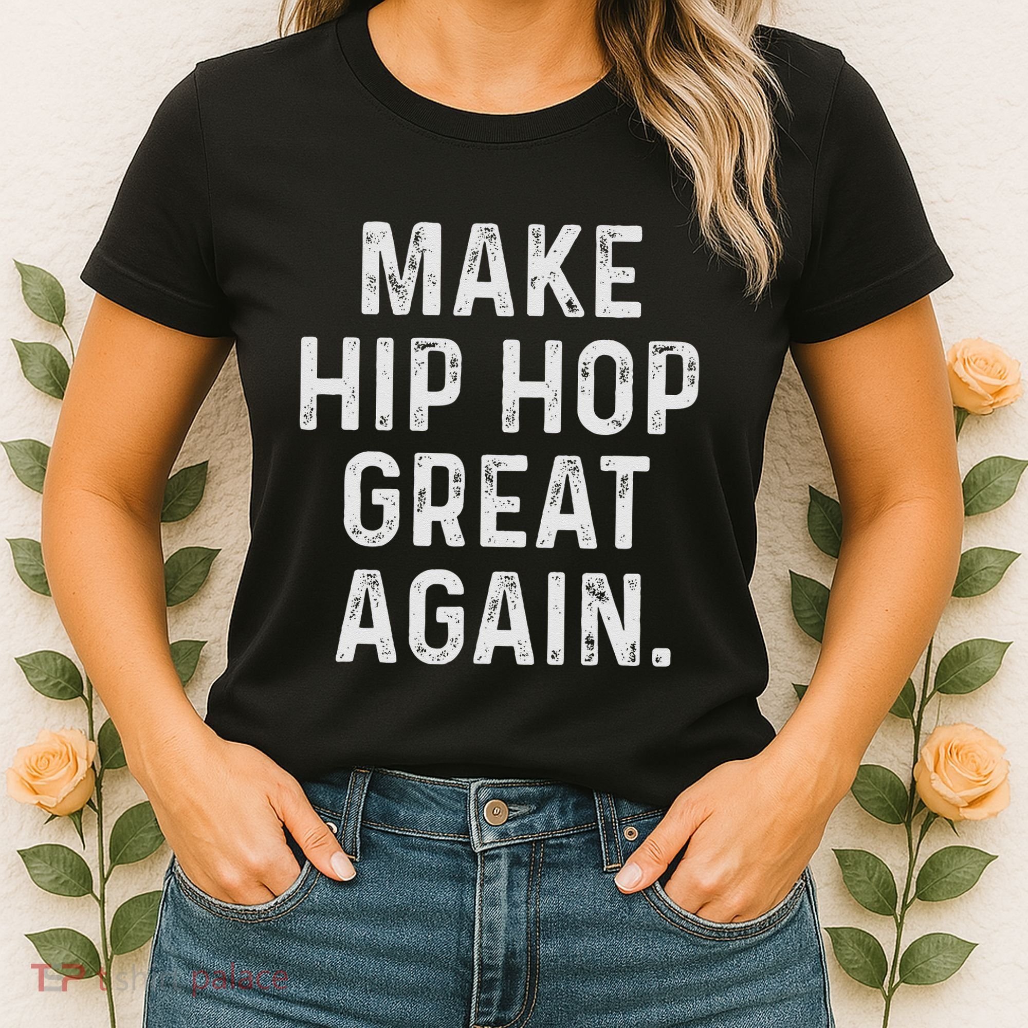 Make Hip Hop Great Again 90s Rap Christmas Gift Women's T-Shirt