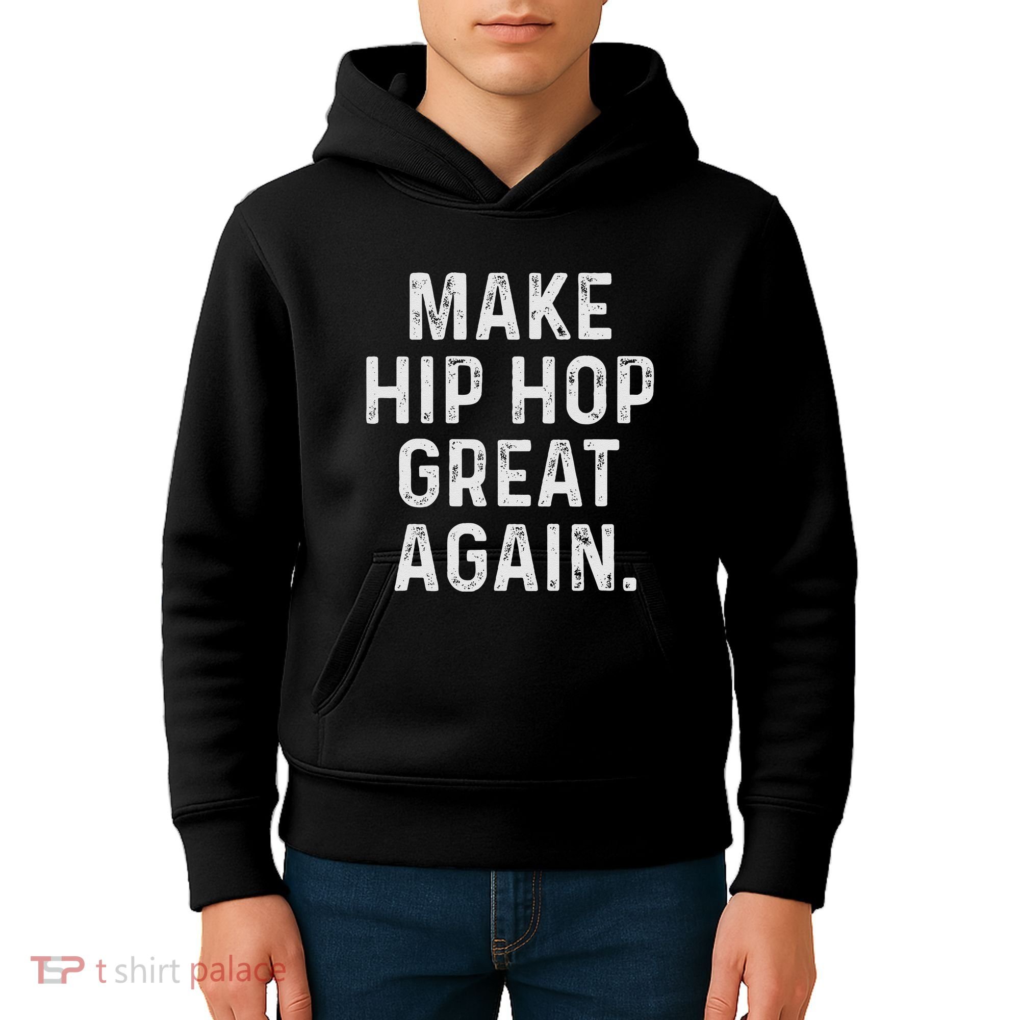 Make Hip Hop Great Again 90s Rap Christmas Gift Kids Hoodie