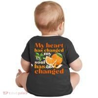 My Heart Has Changed My Soul Has Changed Front & Back Baby Bodysuit thumb 1