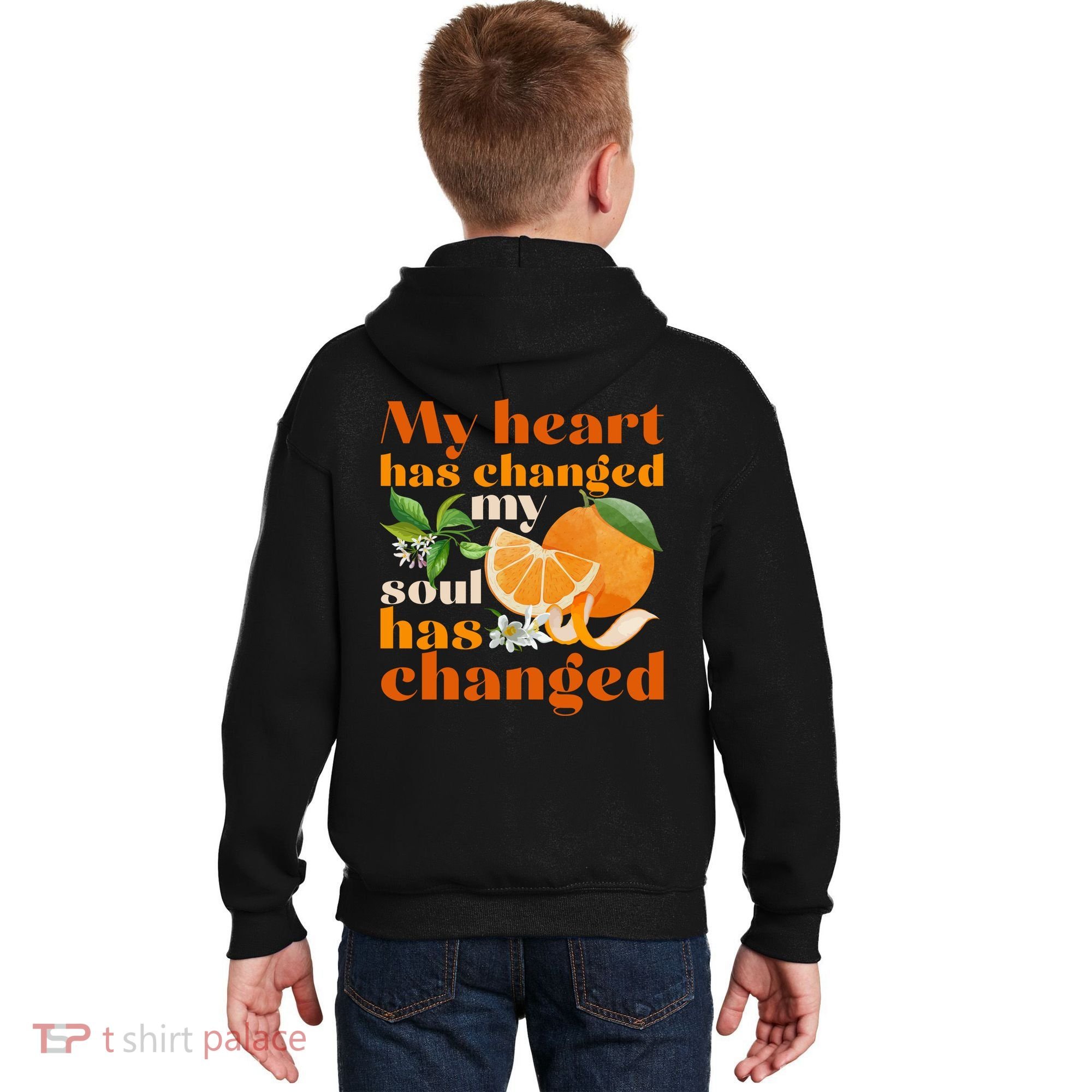 My Heart Has Changed My Soul Has Changed Front & Back Kids Hoodie