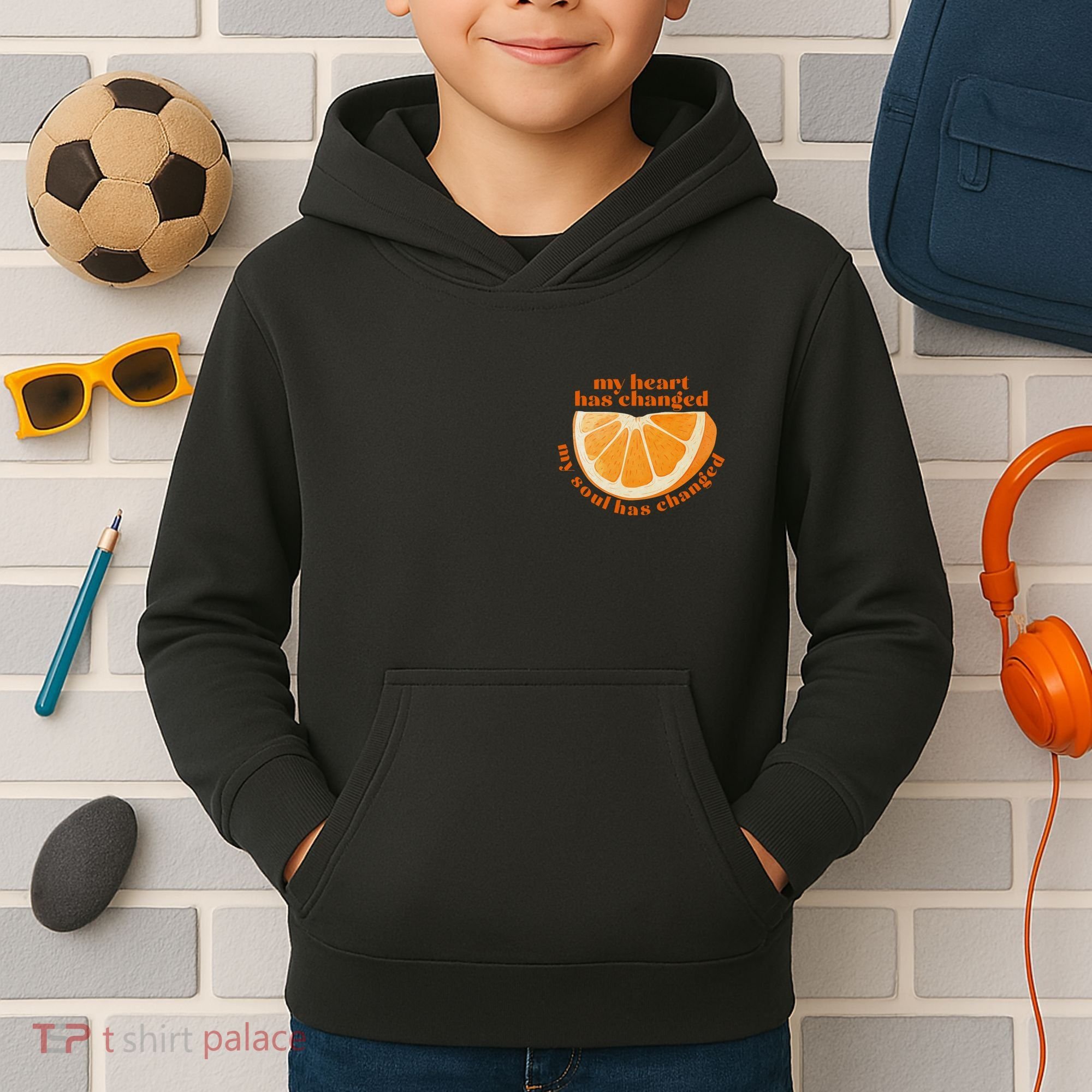 My Heart Has Changed My Soul Has Changed Front & Back Kids Hoodie