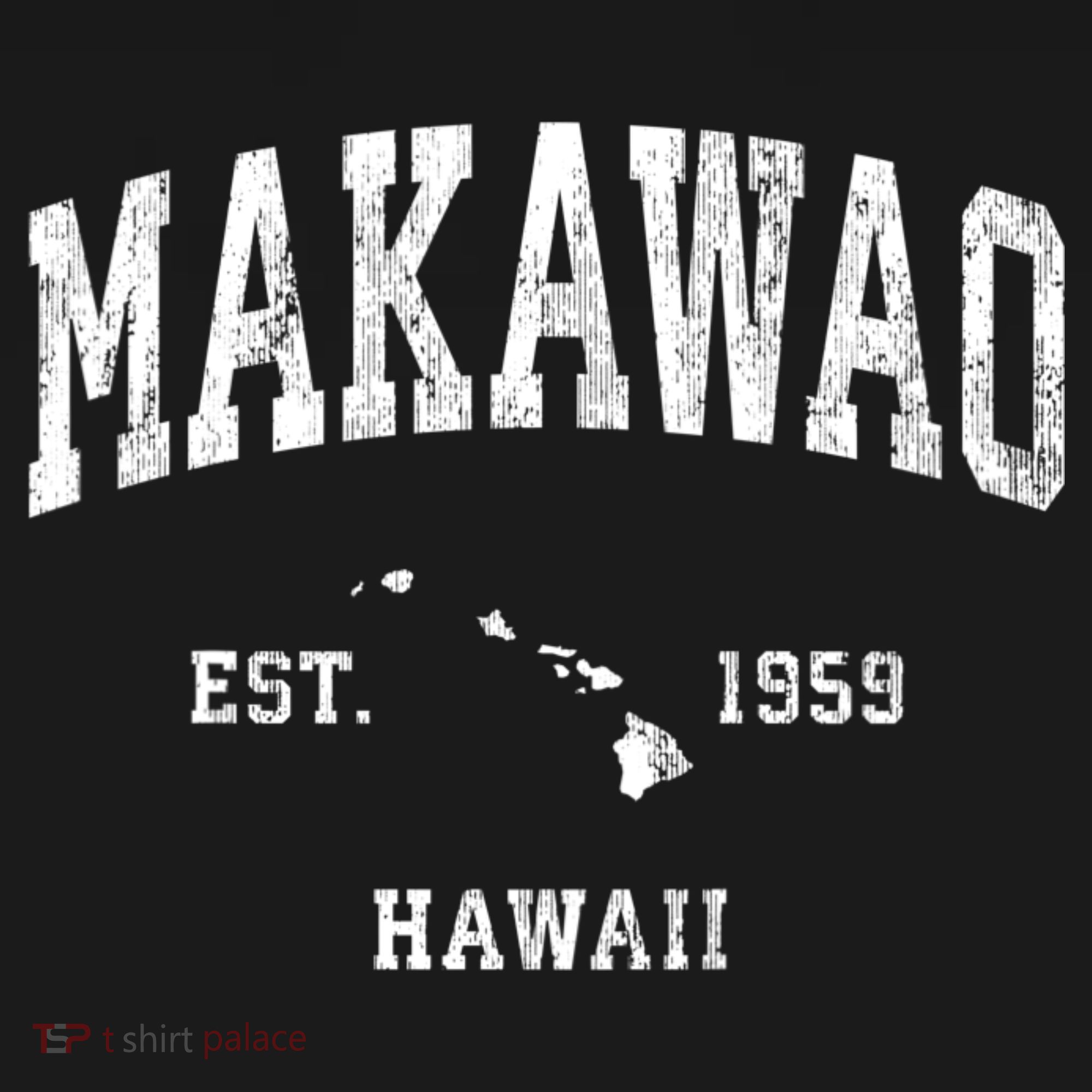 Makawao Hawaii Hi Vintage Athletic Sports T-Shirt