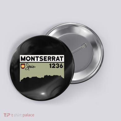 Montserrat Height Hike Monastery Barcelona Spain Hiking Button