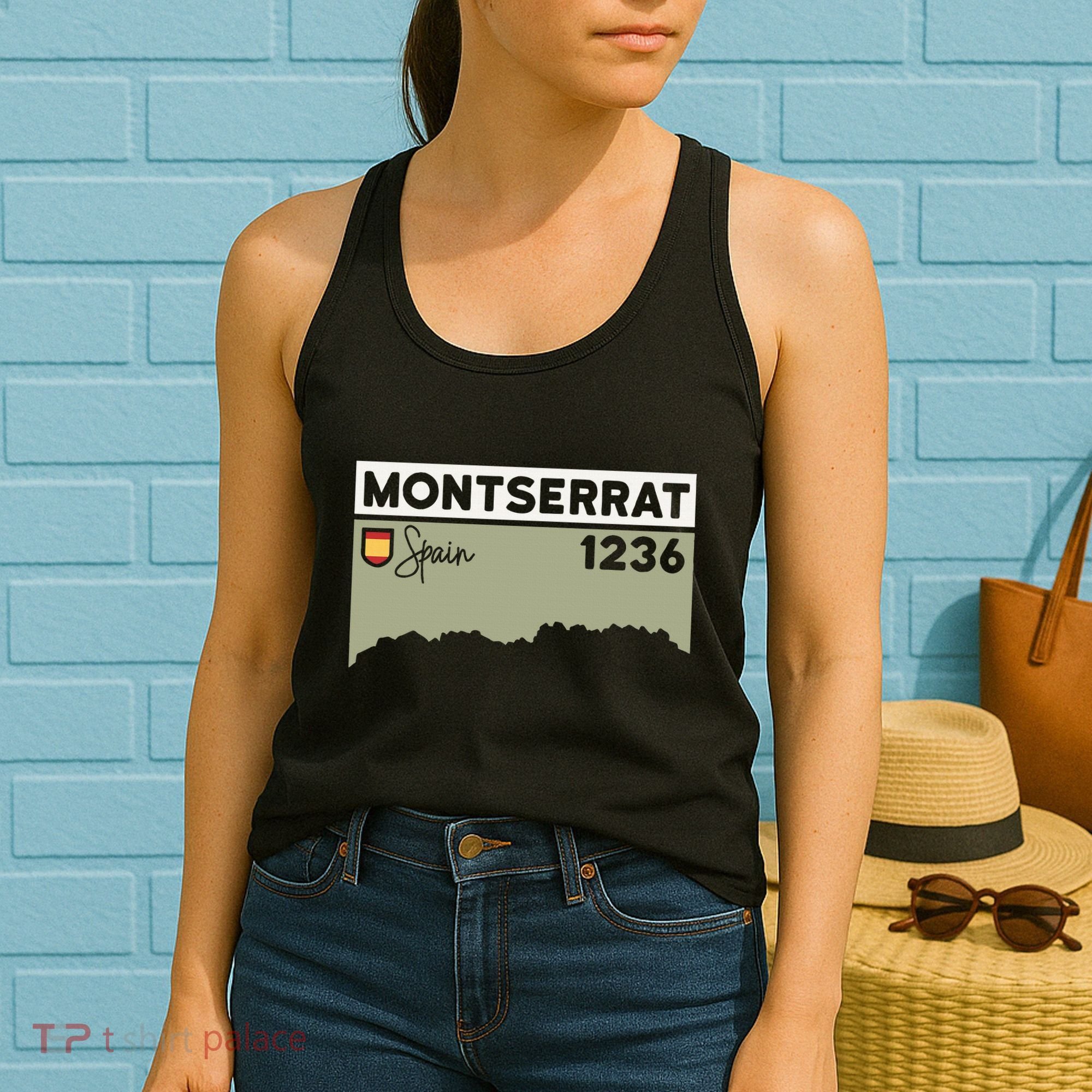 Montserrat Height Hike Monastery Barcelona Spain Hiking Women's Tank Top