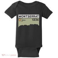 Montserrat Height Hike Monastery Barcelona Spain Hiking Baby Bodysuit thumb 0