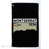 Montserrat Height Hike Monastery Barcelona Spain Hiking Golf Towel thumb 0