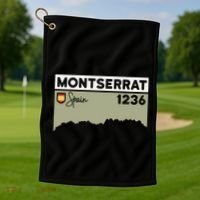 Montserrat Height Hike Monastery Barcelona Spain Hiking Golf Towel thumb 1