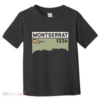 Montserrat Height Hike Monastery Barcelona Spain Hiking Toddler T-Shirt thumb 0