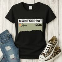 Montserrat Height Hike Monastery Barcelona Spain Hiking Women's T-Shirt thumb 3
