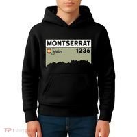 Montserrat Height Hike Monastery Barcelona Spain Hiking Kids Hoodie thumb 4