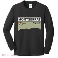 Montserrat Height Hike Monastery Barcelona Spain Hiking Kids Long Sleeve Shirt thumb 0