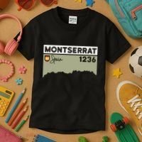 Montserrat Height Hike Monastery Barcelona Spain Hiking Kids T-Shirt thumb 3