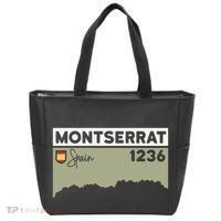 Montserrat Height Hike Monastery Barcelona Spain Hiking Tote Bag thumb 0