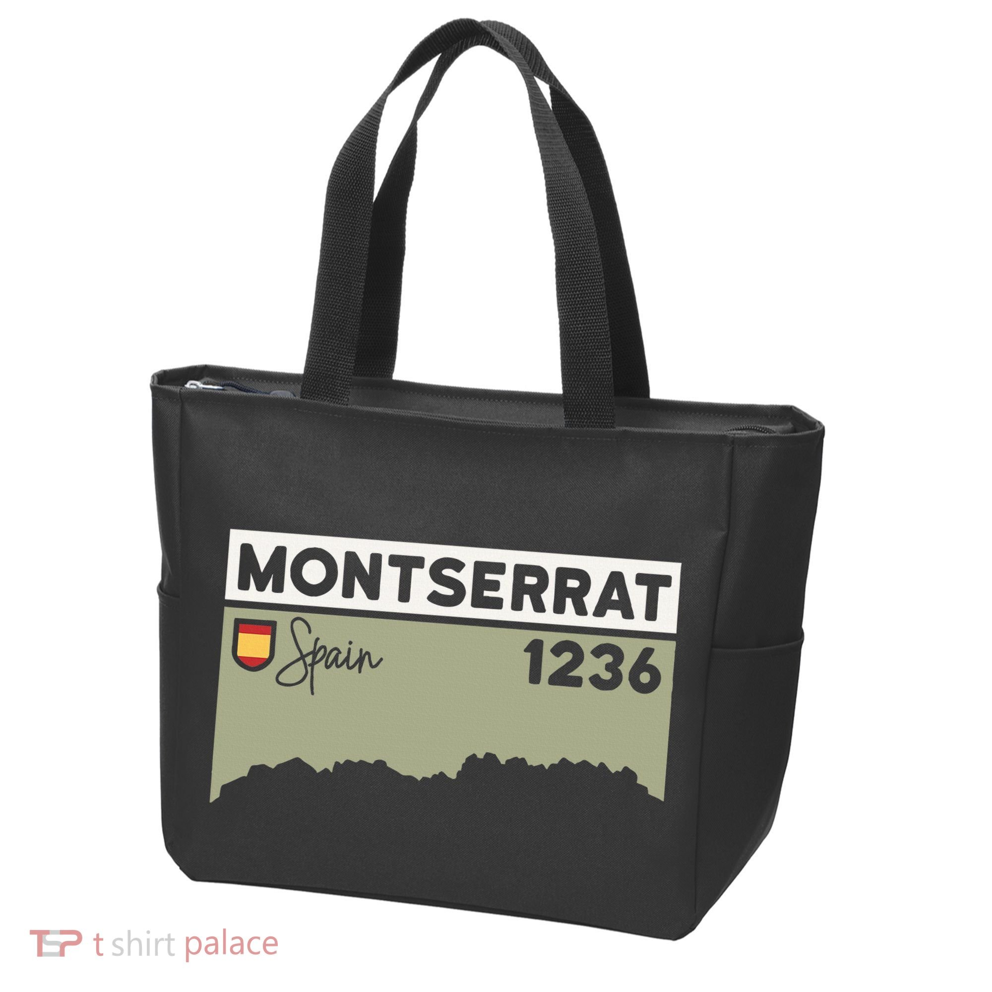 Montserrat Height Hike Monastery Barcelona Spain Hiking Tote Bag