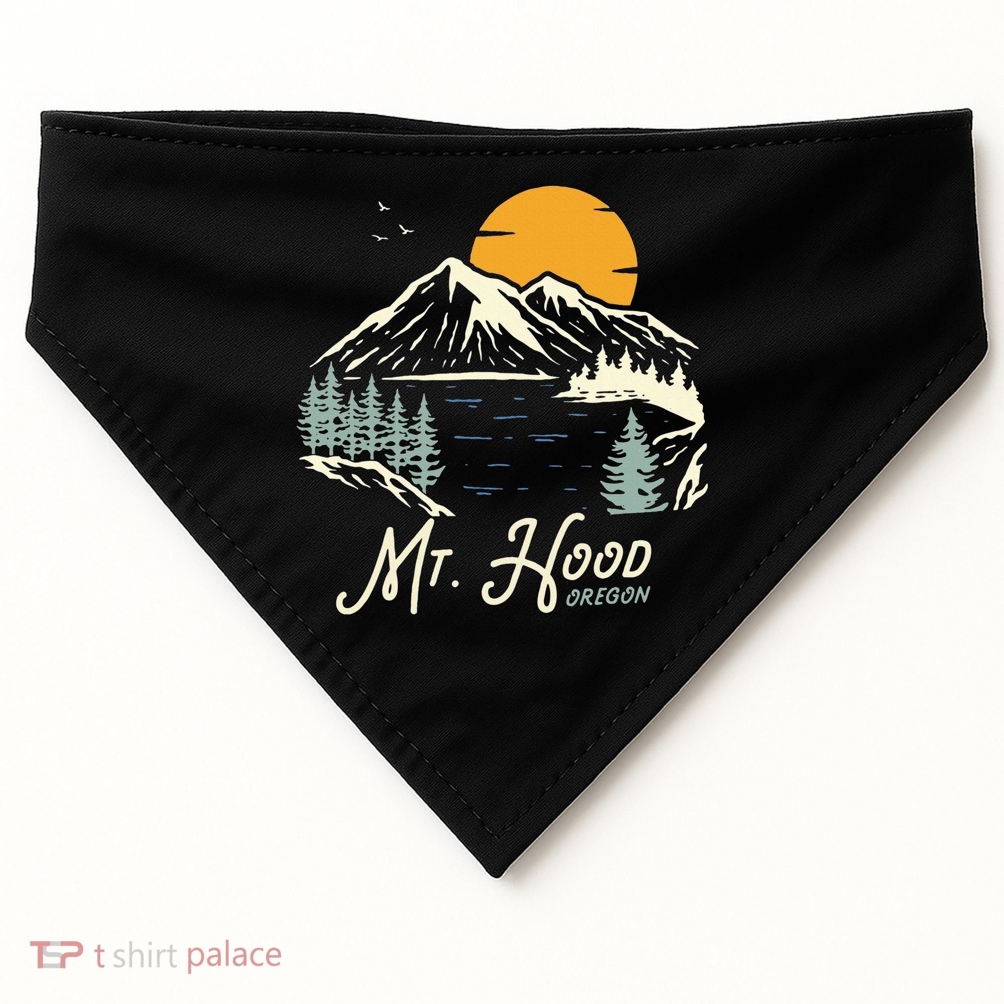 Mount Hood  Hiking & Outdoor Oregon USA-Made Doggie Bandana