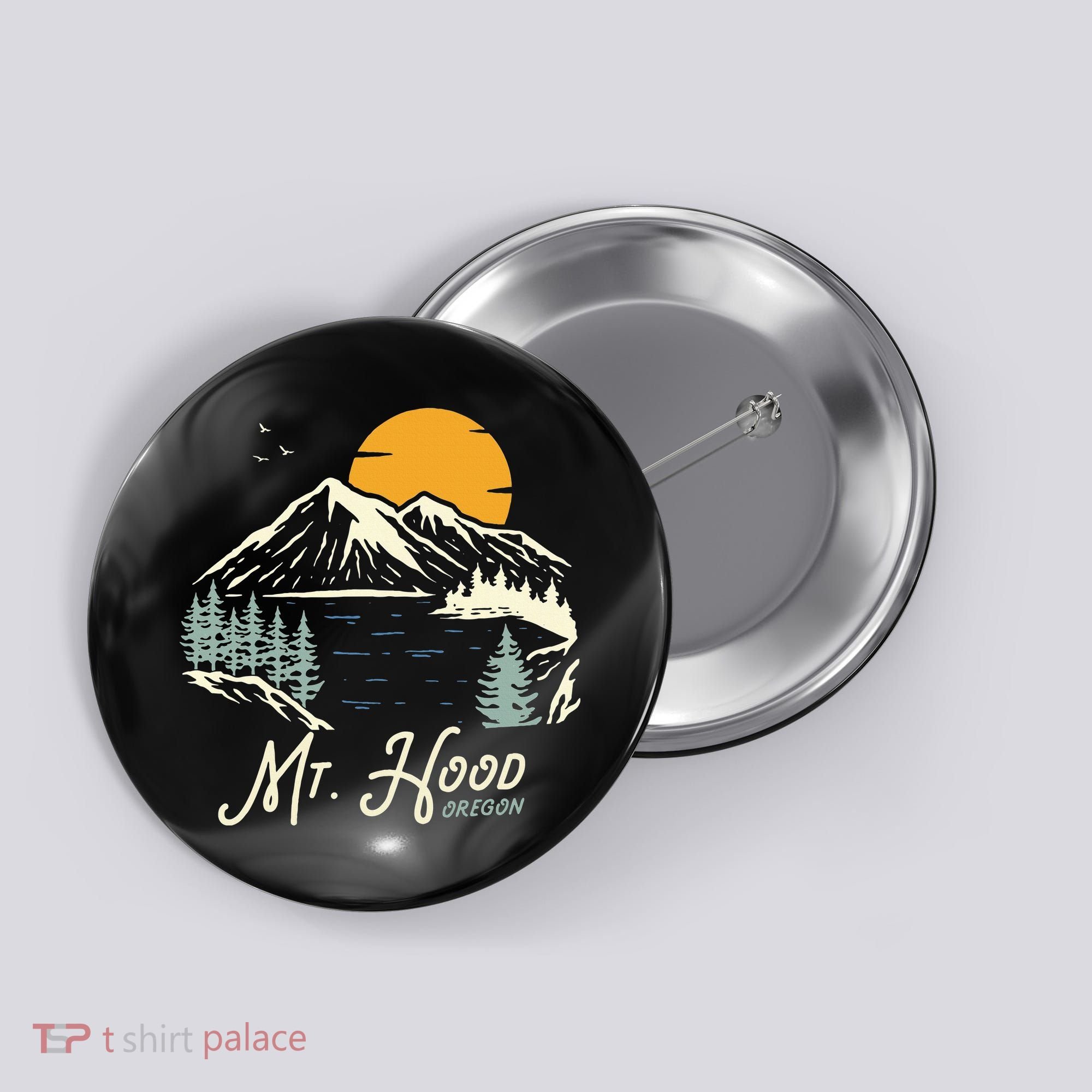 Mount Hood  Hiking & Outdoor Oregon Button