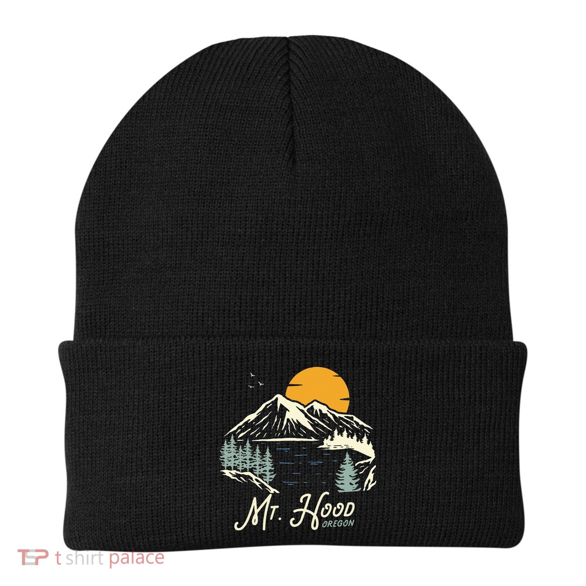Mount Hood  Hiking & Outdoor Oregon Beanie