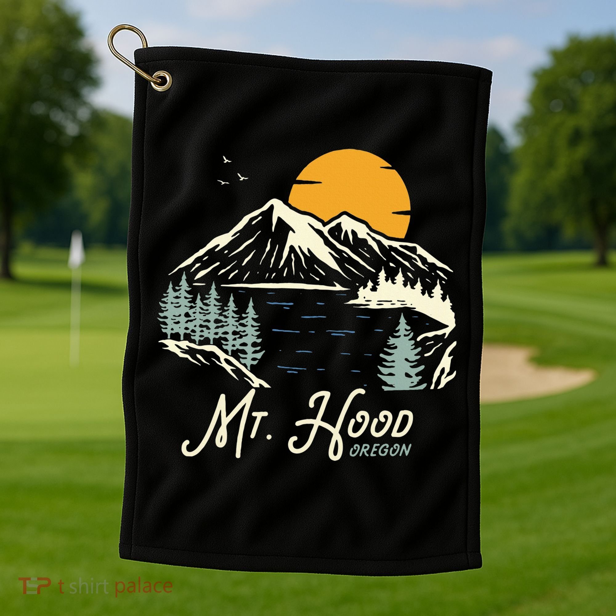 Mount Hood  Hiking & Outdoor Oregon Golf Towel