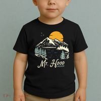 Mount Hood  Hiking & Outdoor Oregon Toddler T-Shirt thumb 2