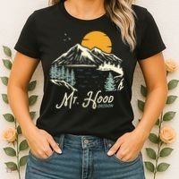 Mount Hood  Hiking & Outdoor Oregon Women's T-Shirt thumb 2