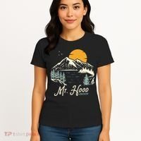 Mount Hood  Hiking & Outdoor Oregon Women's T-Shirt thumb 4