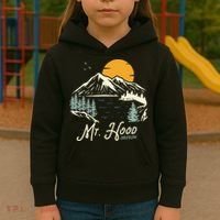 Mount Hood  Hiking & Outdoor Oregon Kids Hoodie thumb 3