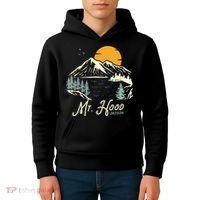 Mount Hood  Hiking & Outdoor Oregon Kids Hoodie thumb 4