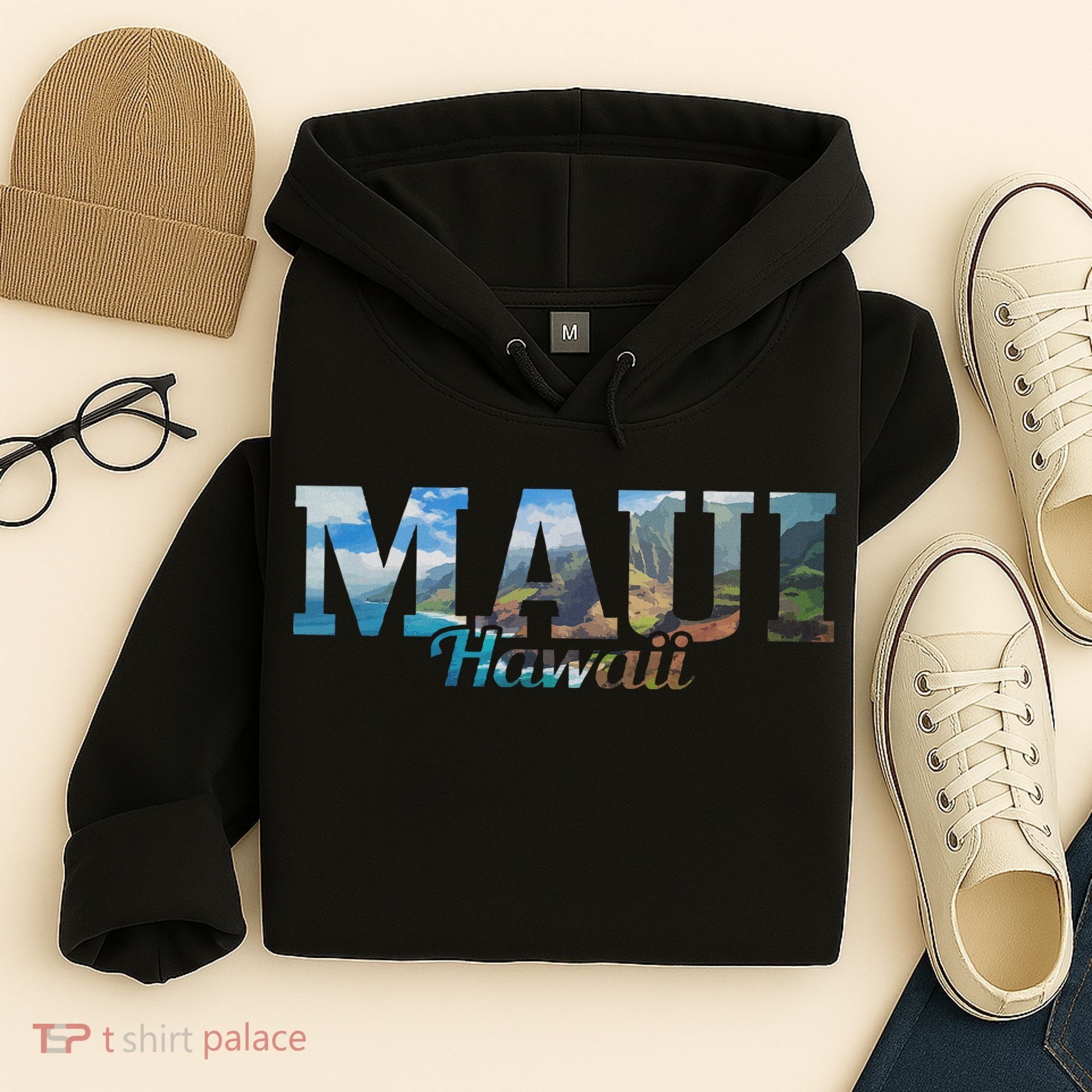 Maui Hawaii Hawaiian Islands Surf Surfer Gift Hoodie