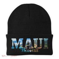 Maui Hawaii Hawaiian Islands Surf Surfer Gift Beanie thumb 0