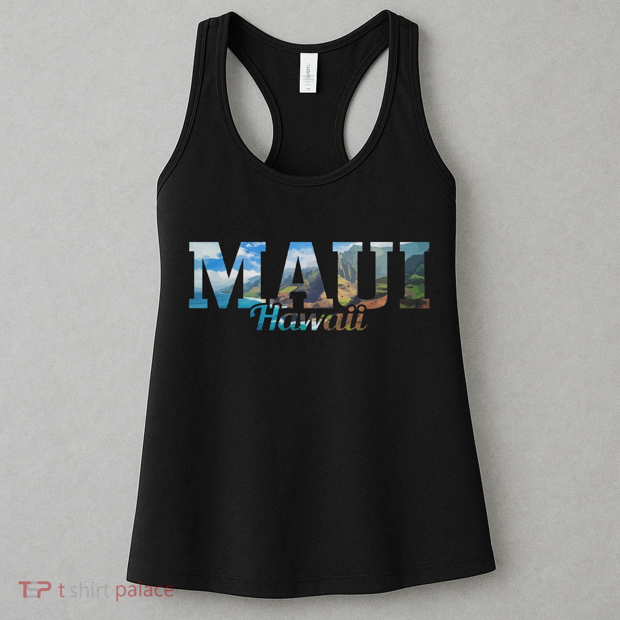 Maui Hawaii Hawaiian Islands Surf Surfer Gift Women's Tank Top