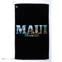 Maui Hawaii Hawaiian Islands Surf Surfer Gift Golf Towel thumb 0