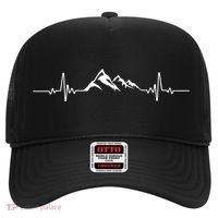 Mountains Heartbeat Hikers And Mountaineering Pulse Meaningful Gift Hat thumb 0