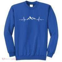 Mountains Heartbeat Hikers And Mountaineering Pulse Meaningful Gift Sweatshirt thumb 0