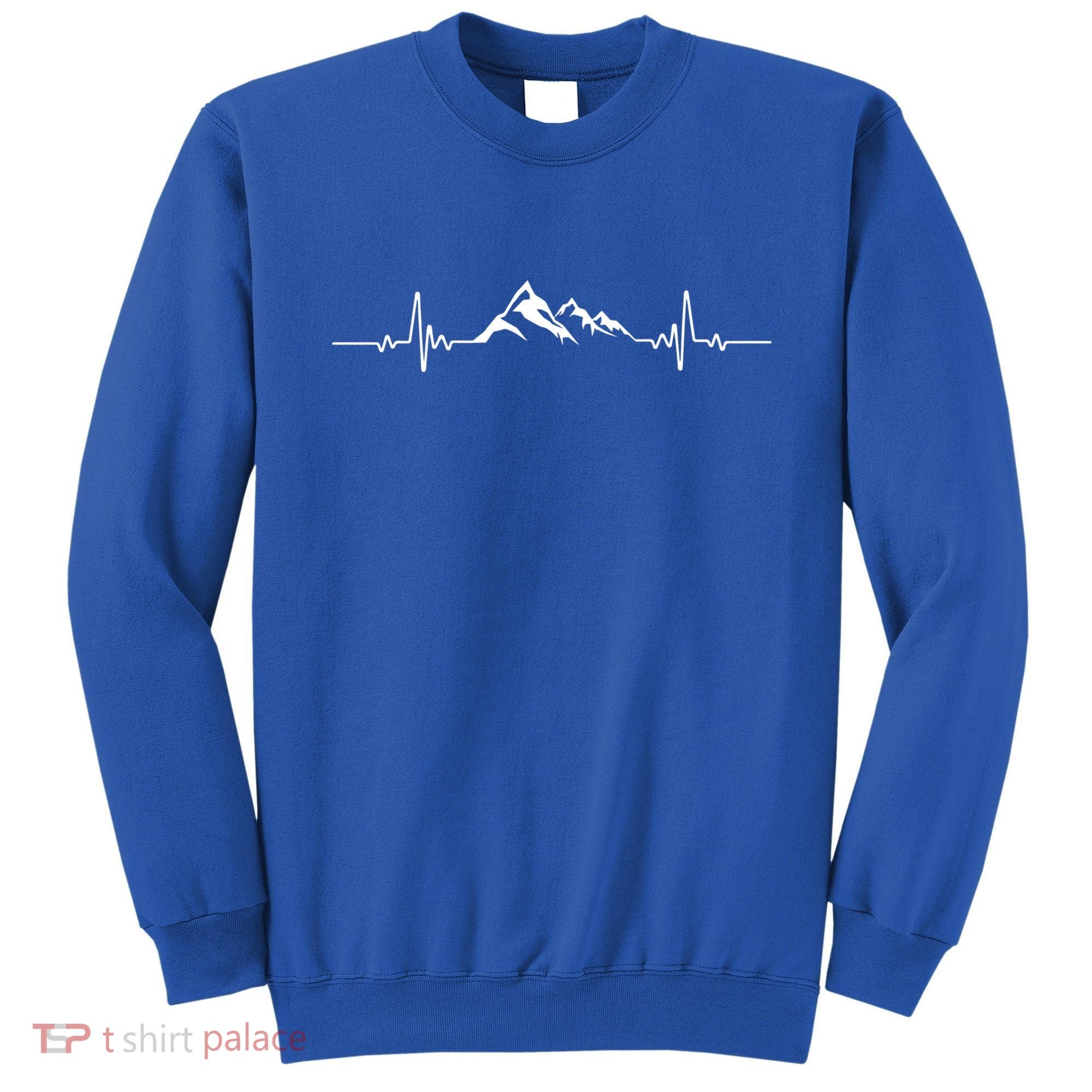 Mountains Heartbeat Hikers And Mountaineering Pulse Meaningful Gift Sweatshirt