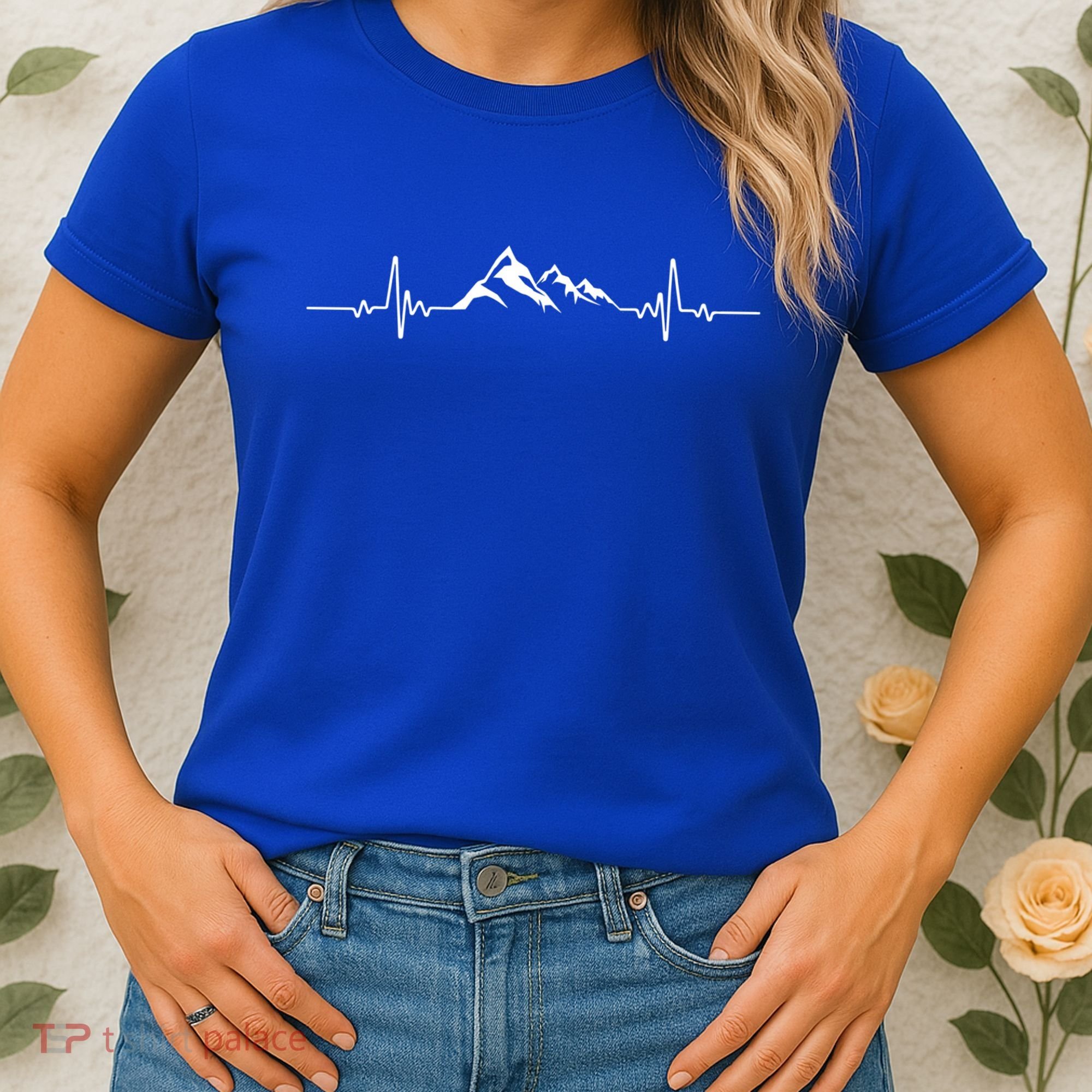Mountains Heartbeat Hikers And Mountaineering Pulse Meaningful Gift Women's T-Shirt