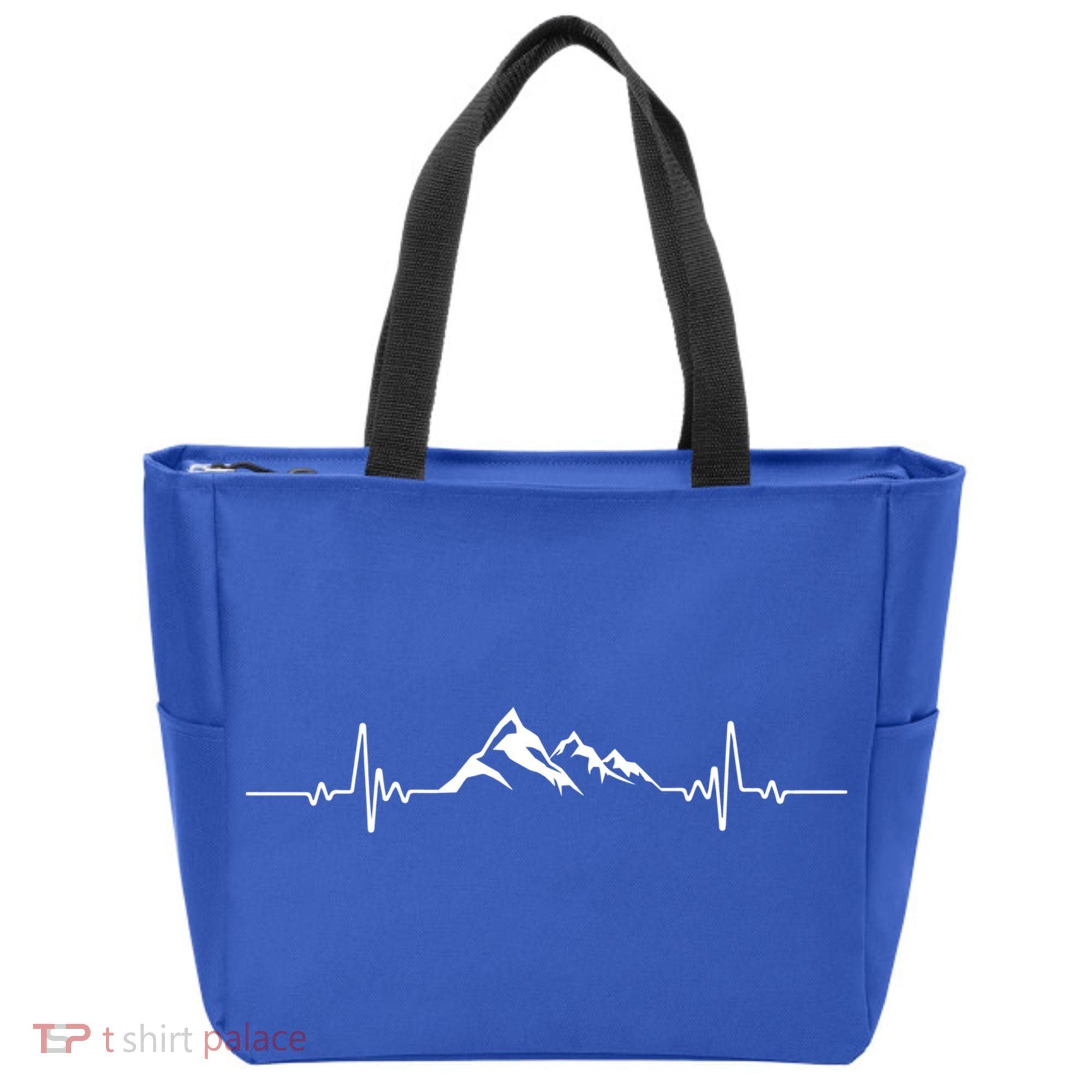 Mountains Heartbeat Hikers And Mountaineering Pulse Meaningful Gift Tote Bag