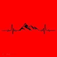 Mountains Heartbeat Hikers And Mountaineering Pulse Meaningful Gift Santa Hat thumb 1