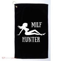 Milf Hunter Hot Moms Funny Gift Golf Towel thumb 0